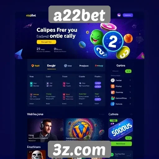 Avaliação da interface do usuário no site a22bet